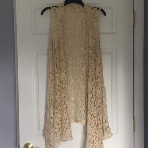 Free People/Staring at stars Lace Vest